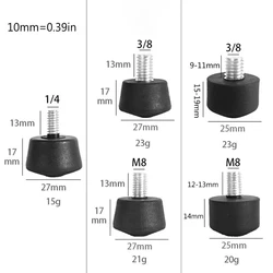 Universal Anti-slip 3/8 or 1/4 Inch Tripod Monopod Rubber Foot for Andoer Benro Gitzo Manfrotto Tripod Monopod QXNF