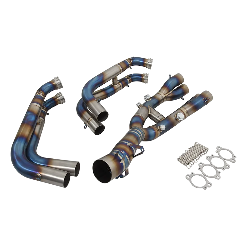 Titanium Alloy Front Link Pipe For BMW S1000XR S1000 XR 2020 2021 2022 Motorcycle Exhaust Full Systems Escape Modify Mufller