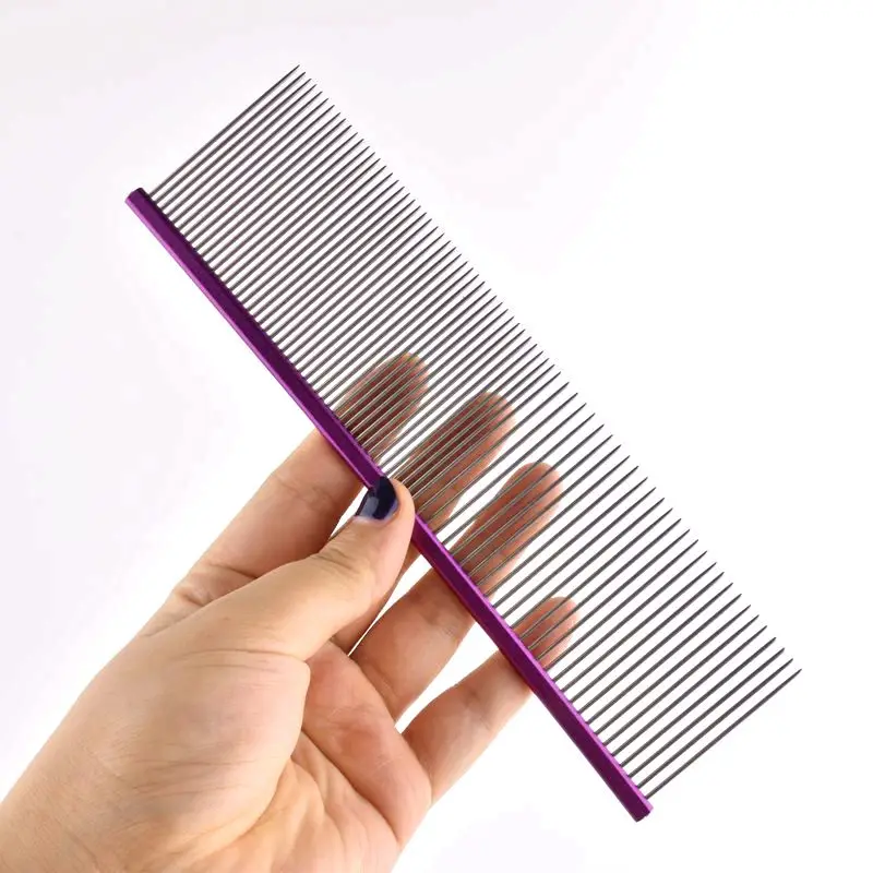 16/19cm Pet Hair Comb For Dog Comb Cat Detangler Fur Trimming Dematting Deshed Brush Grooming Tool For Long ​Hair Curly Pet