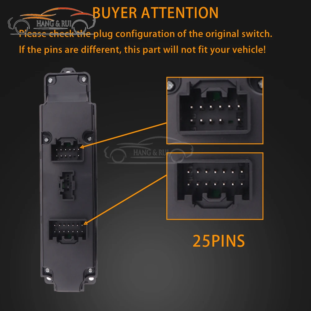 DF74-66-350B New Left Hand Drive Power Window Switch For Mazda 2 M2 2007 2008 2009 2010 2011 2012 2013