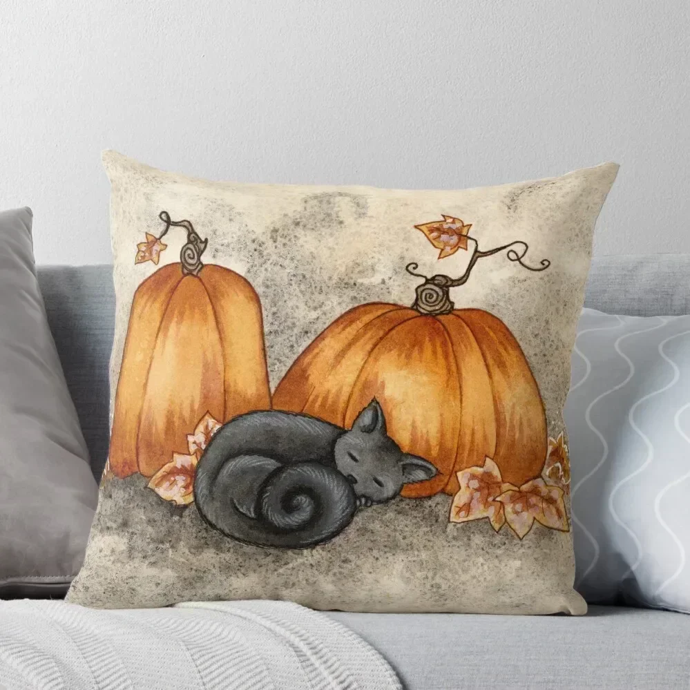 

Pumpkin Nap Throw Pillow Sofa Covers For Living Room pillow cover christmas Rectangular Cushion Cover Pillow Decor