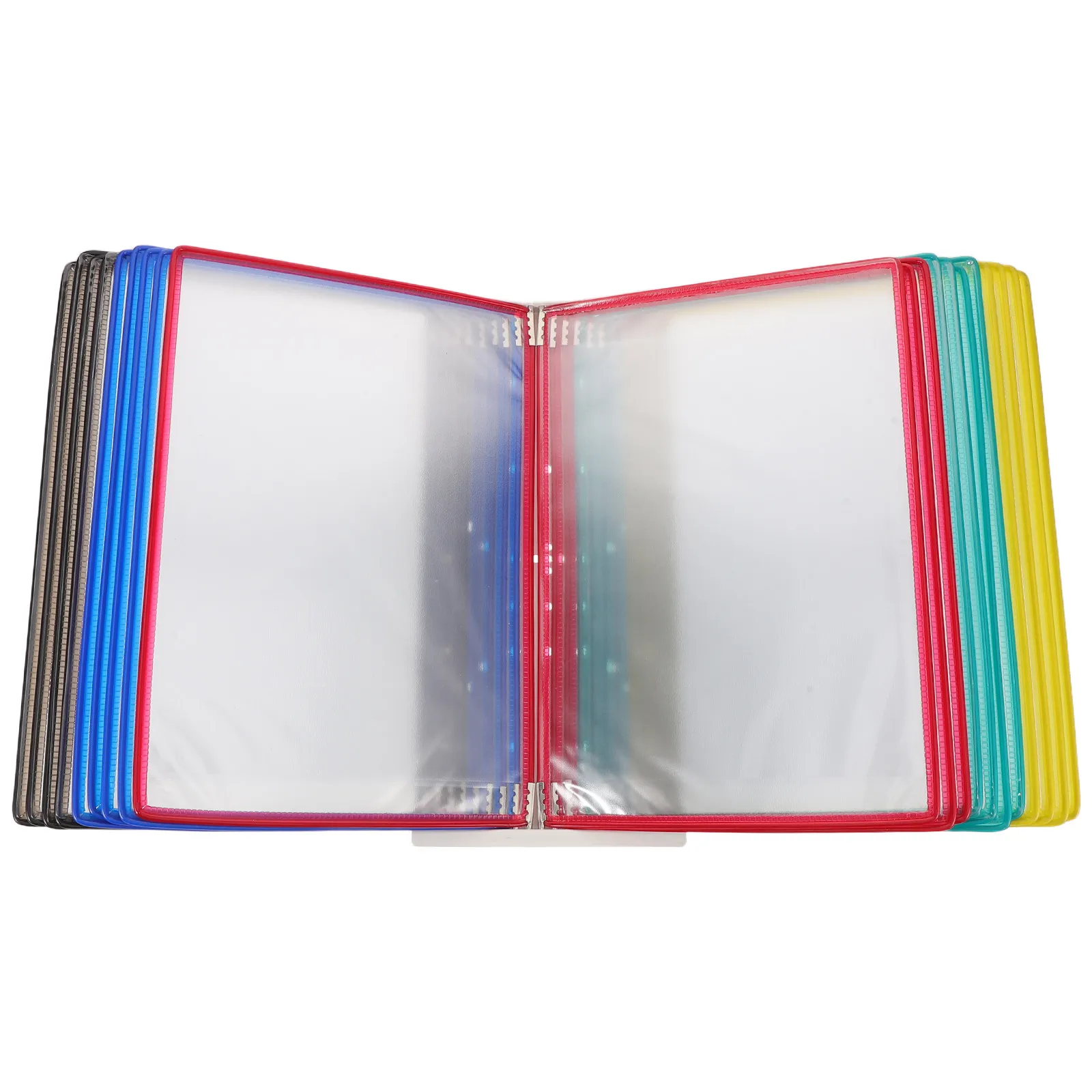 multicoloured-wall-mounted-document-holder-for-exhibition-halls-restaurants-offices-public-places-literature-wall-display-rack