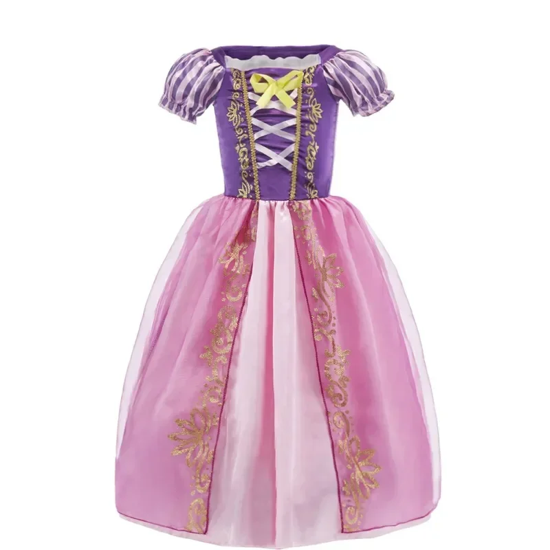 Vestido de princesa Cenicienta para niña, disfraz de Elsa, Anna, sirena, Jasmine, Bella, Blancanieves, fiesta de cumpleaños, Halloween, 2-10 años