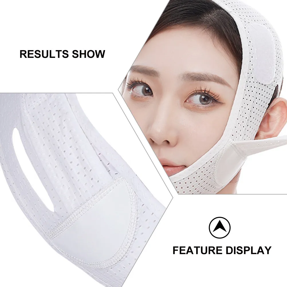 1Pcs V Skin-Friendly Firming Facial Bandage Chin Lift Belt for Face Contour Shaping Double Chin Reduction