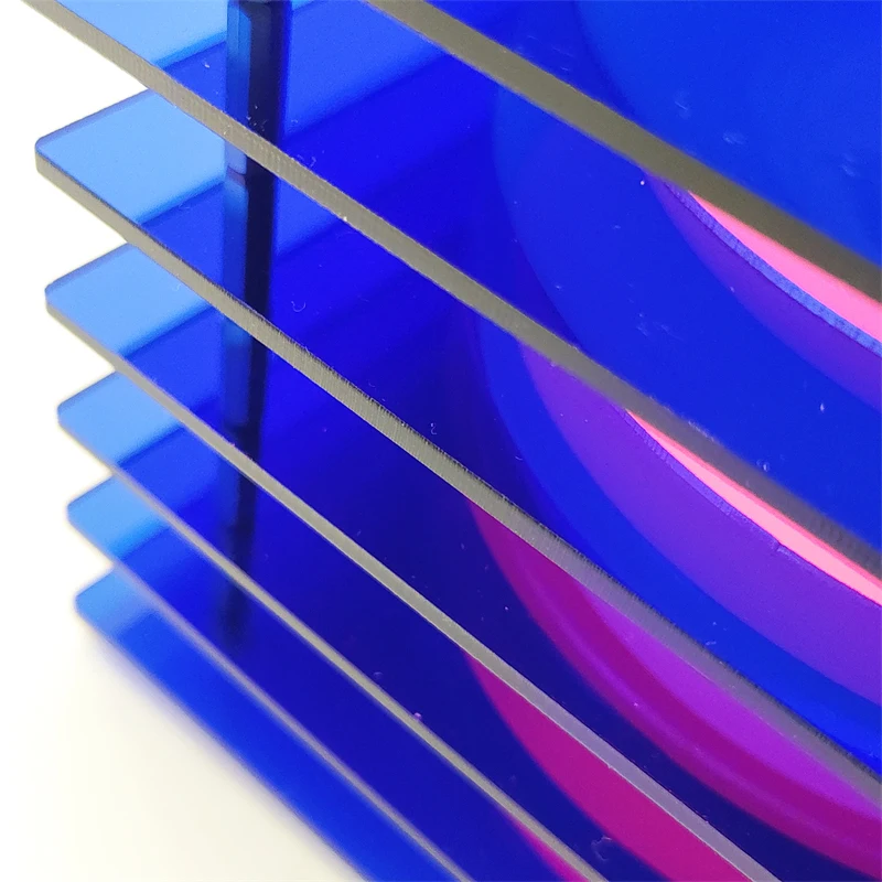 Blue Horizon led Acrylic Table Lamp RGB USB Rechargeable Beside Cupboard Desk Light Desktop Decorate Room Props Night Lighting