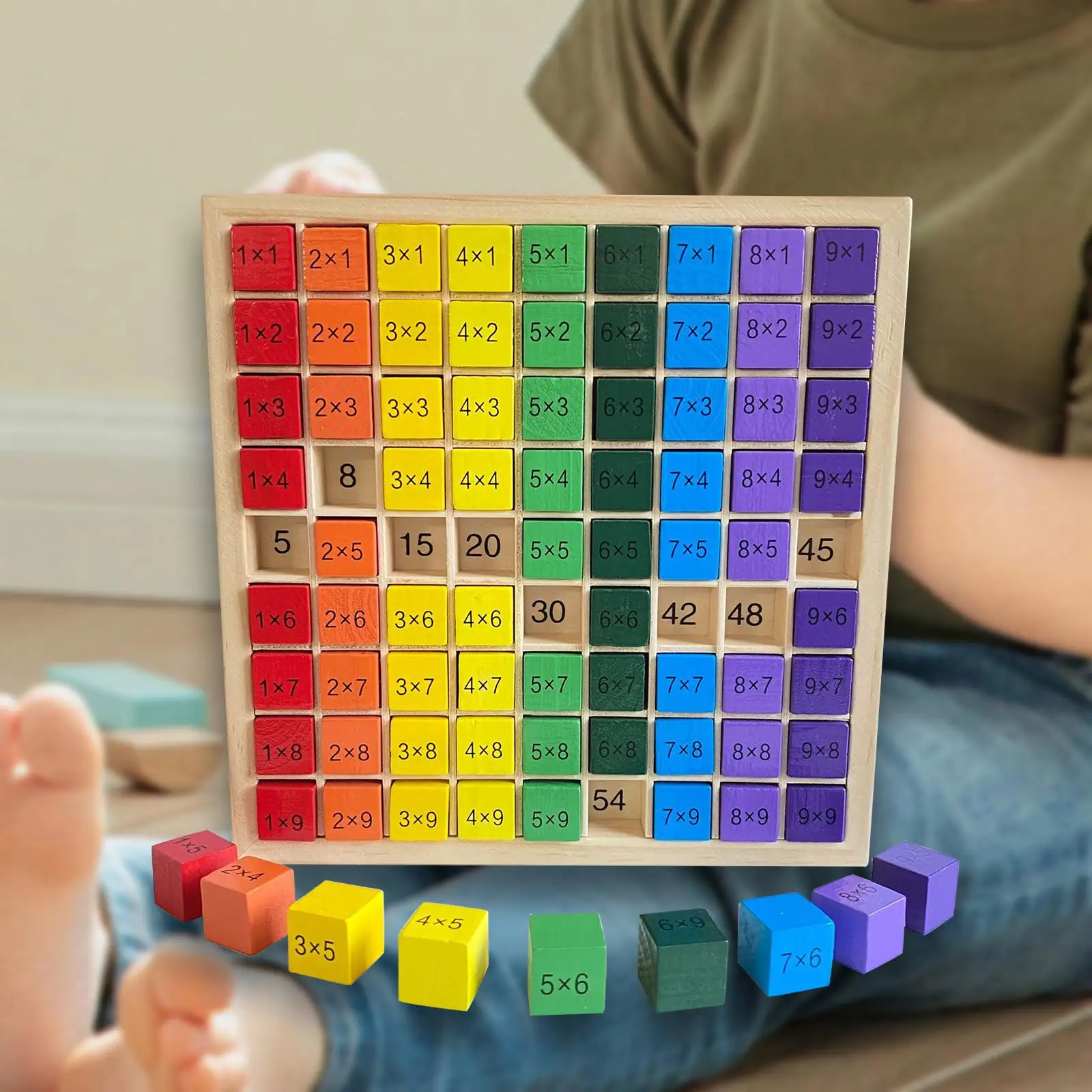 Multi pli kation brett Montessori Mathe Spielzeug Zählen Spielzeug Montessori Spielzeug grundlegende Mathe Fähigkeiten Lern brett Puzzle für Mädchen Junge Kind