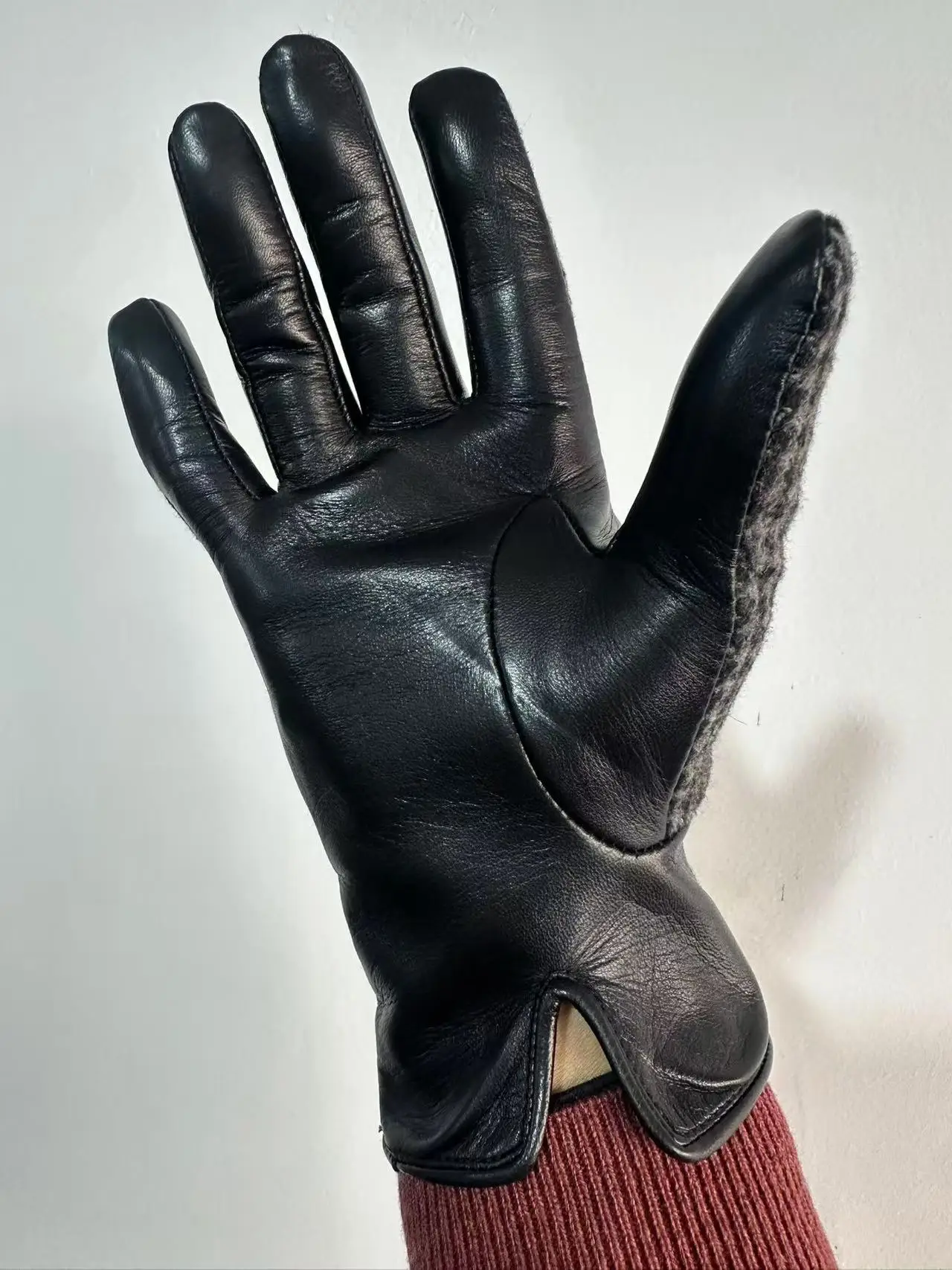 Little goatskin driving touch screen gloves warm autumn and winter men