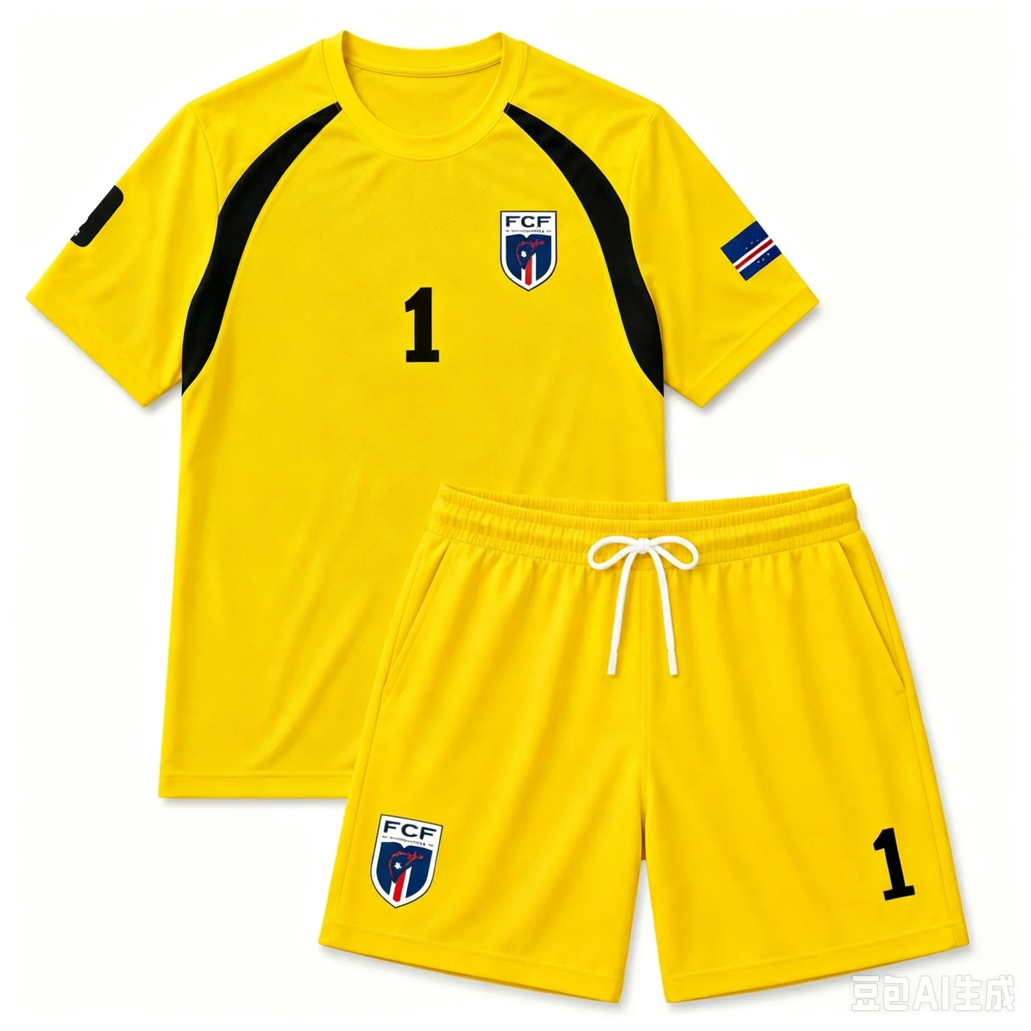 2026 Kap Verde Kinder Fußballtrikot-Set Jungen Mädchen Fan Kurzarm T-Shirt Shorts 2-teiliges Sport-Trainings-Sommer-Uniform-Set – Detail 2