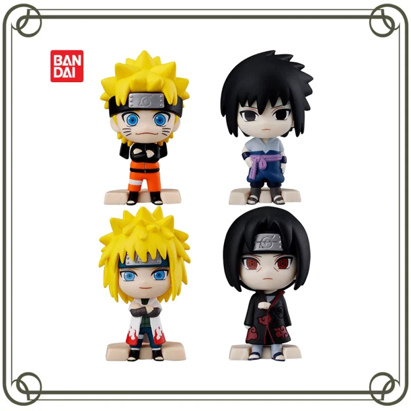 

Bandai Gashapon NARUTO Anime Figures Uzumaki Naruto Uchiha Sasuke Namikaze Minato Uchiha Itachi Action Figures Model Kids Toy