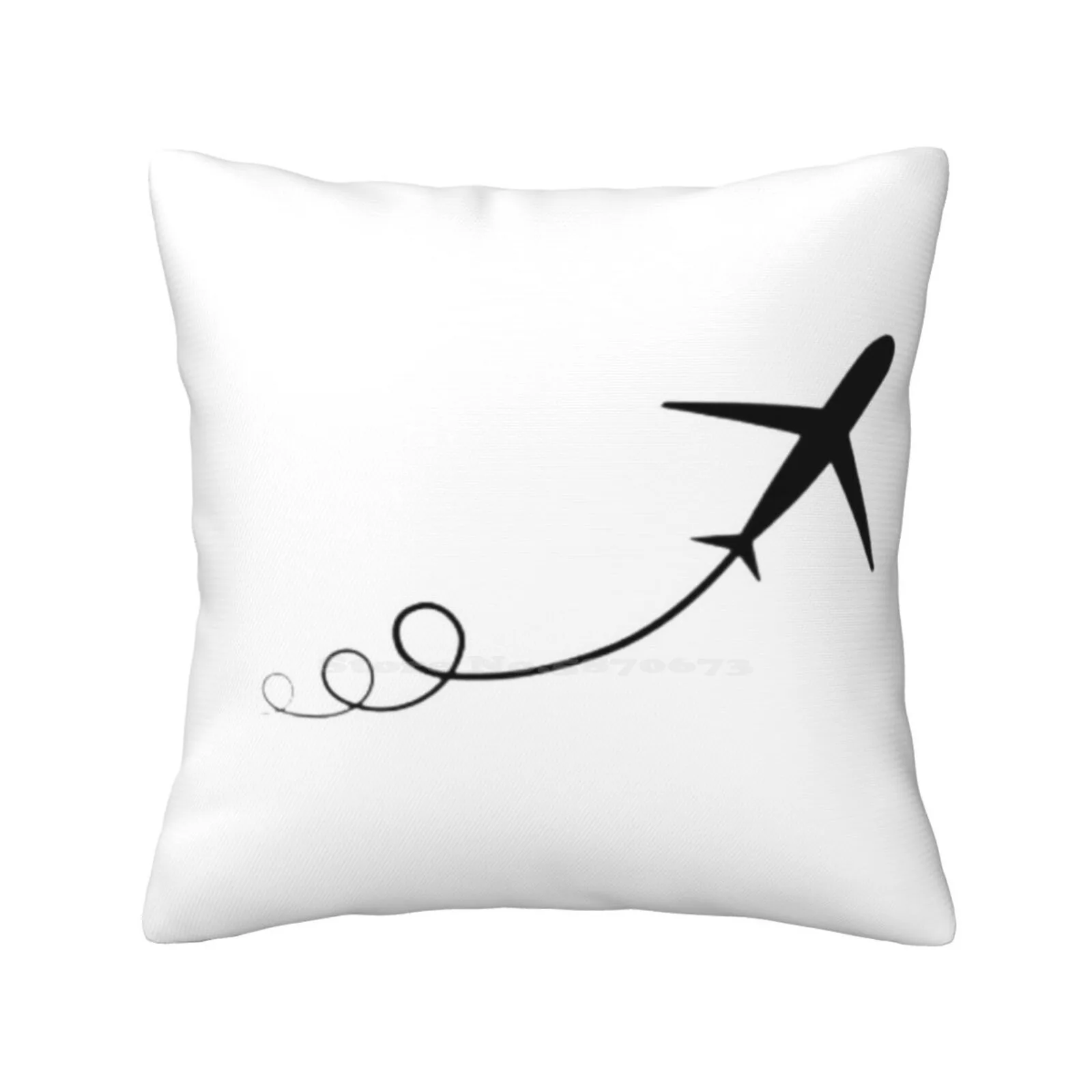 Aeroplane Take Off Bedroom Office Hug Pillowcase Airplane Aeroplane Flight Outline Symbol Black Aviation App Flat White Travel