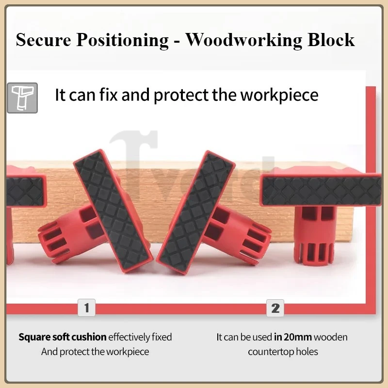 

4Pcs Woodworking Bench Dogs for Positioning Workbench Peg Brake Dogs Hole Baffle 20mm Stopper Workshop Table Limit Block Tools