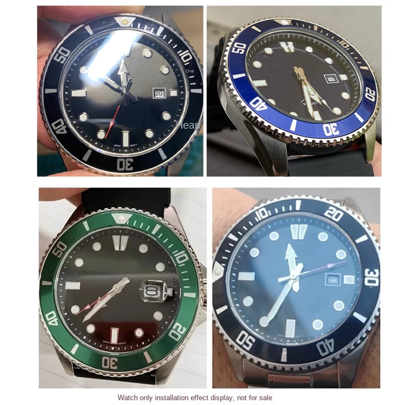 32.7mm Watch Chapter Rings Mod Kit for Casio Duro MDV-106 Plastic Inner Chapter Ring Mdv106 Swordfish Watch Case Refit Parts
