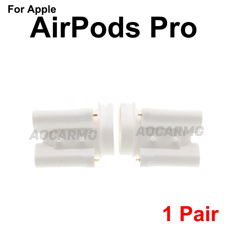 Aocarmo For Apple AirPods 1 2 3 Pro Pro2 Earphone Battery Compartment Charging Connector Copper Sheet Repair Replacement Part