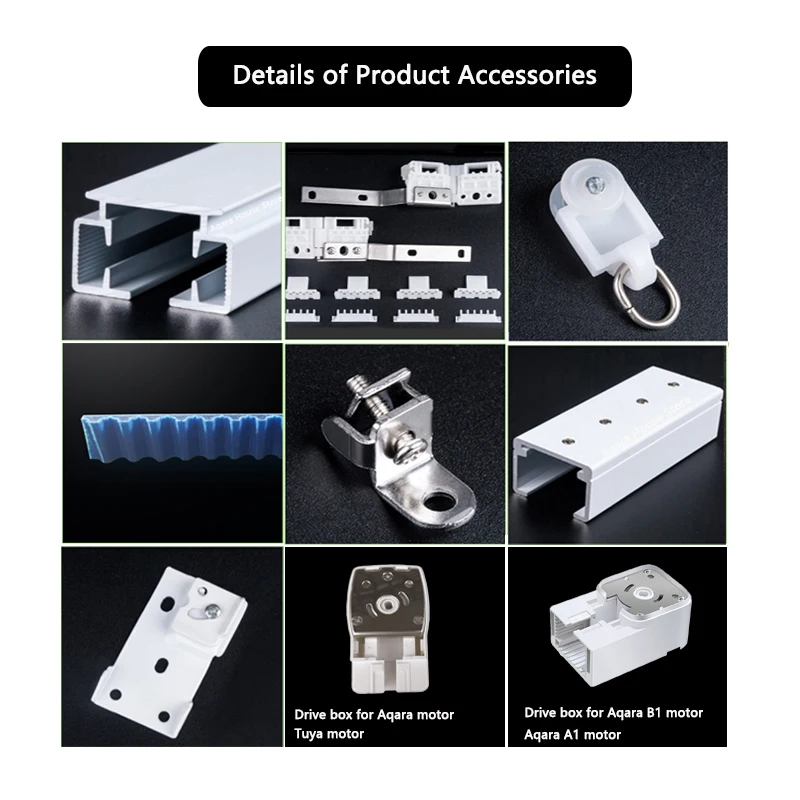 Rail de rideau électrique Super silencieux personnalisable, pour moteur Aqara Tuya Wifi/Zigbee, pour maison intelligente, cadre de tringle