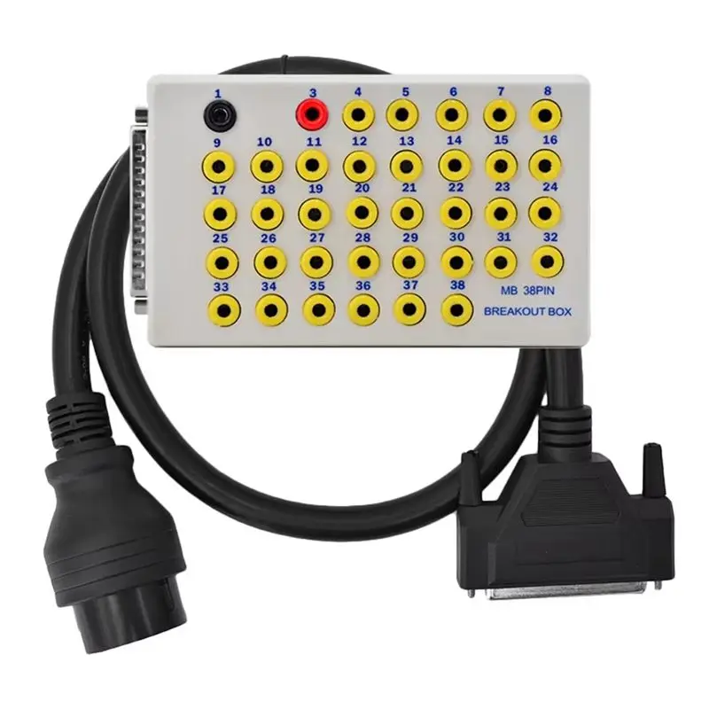 

ABGN New 38 Pin OBD Breakout Box OBD2 Line Signal Tester Protocol Detectors CAN Data Link Diagnostic Tool For Benz Car