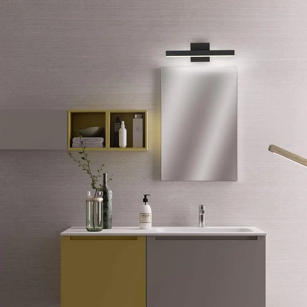 Современная черная светодиодная панель для туалетного столика 15,75, 12 Вт, 4000 К для ванной комнаты