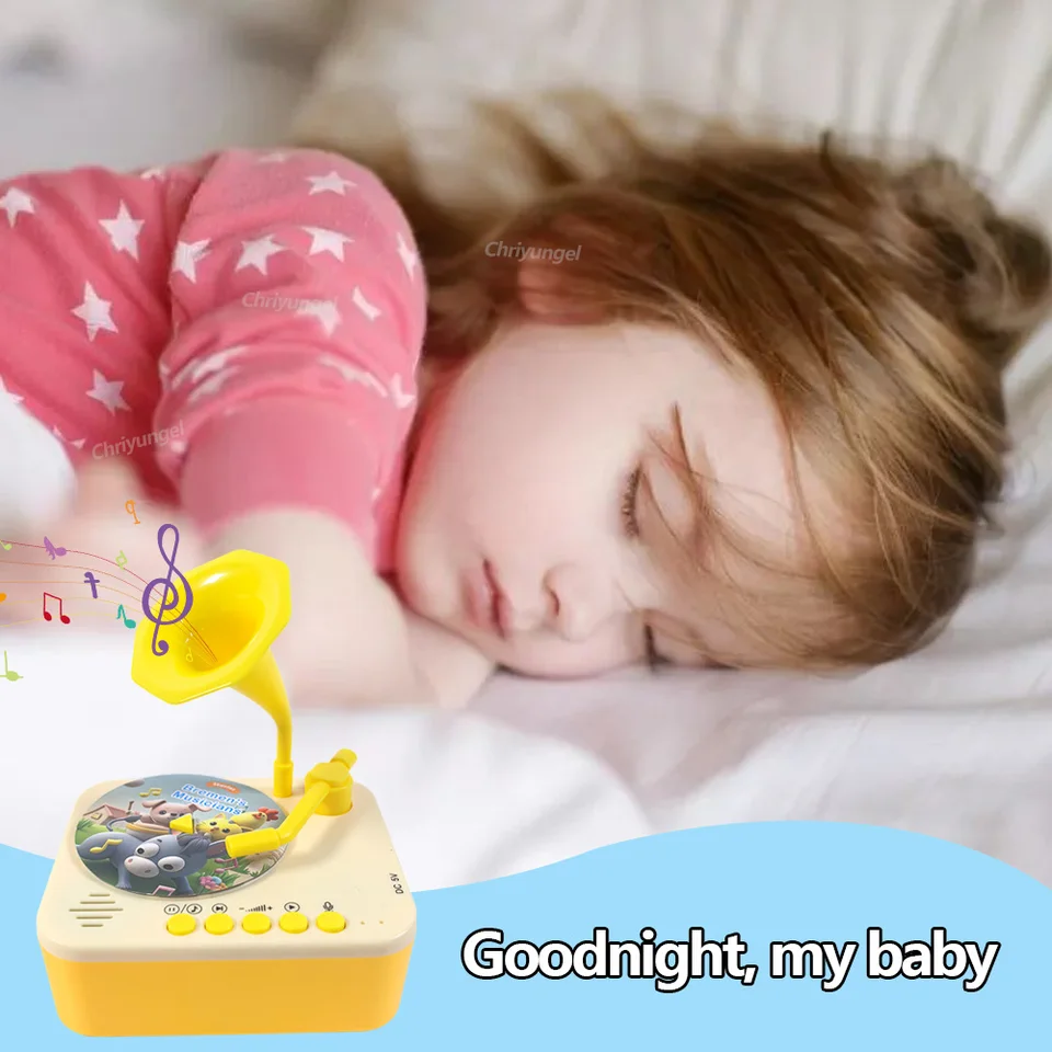 Tocadiscos Infantil Con 96 Tarjetas – Reproductor De Música Y Cuentos Para Niños