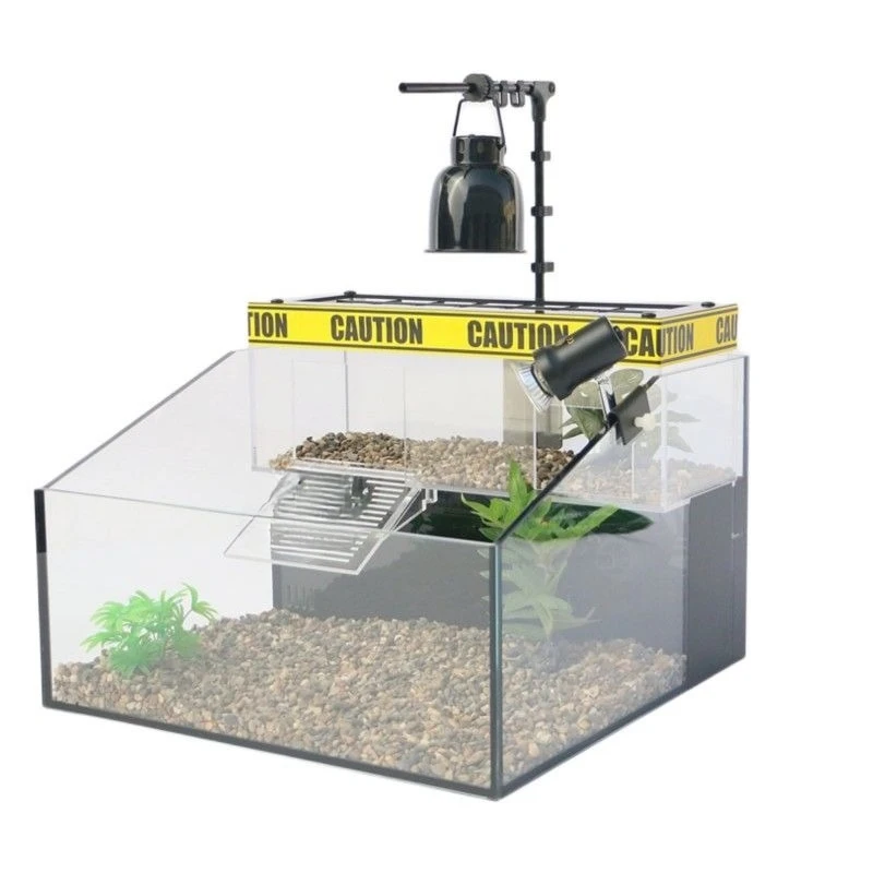 

Ecological turtle tank household desktop glass fish water turtle tank