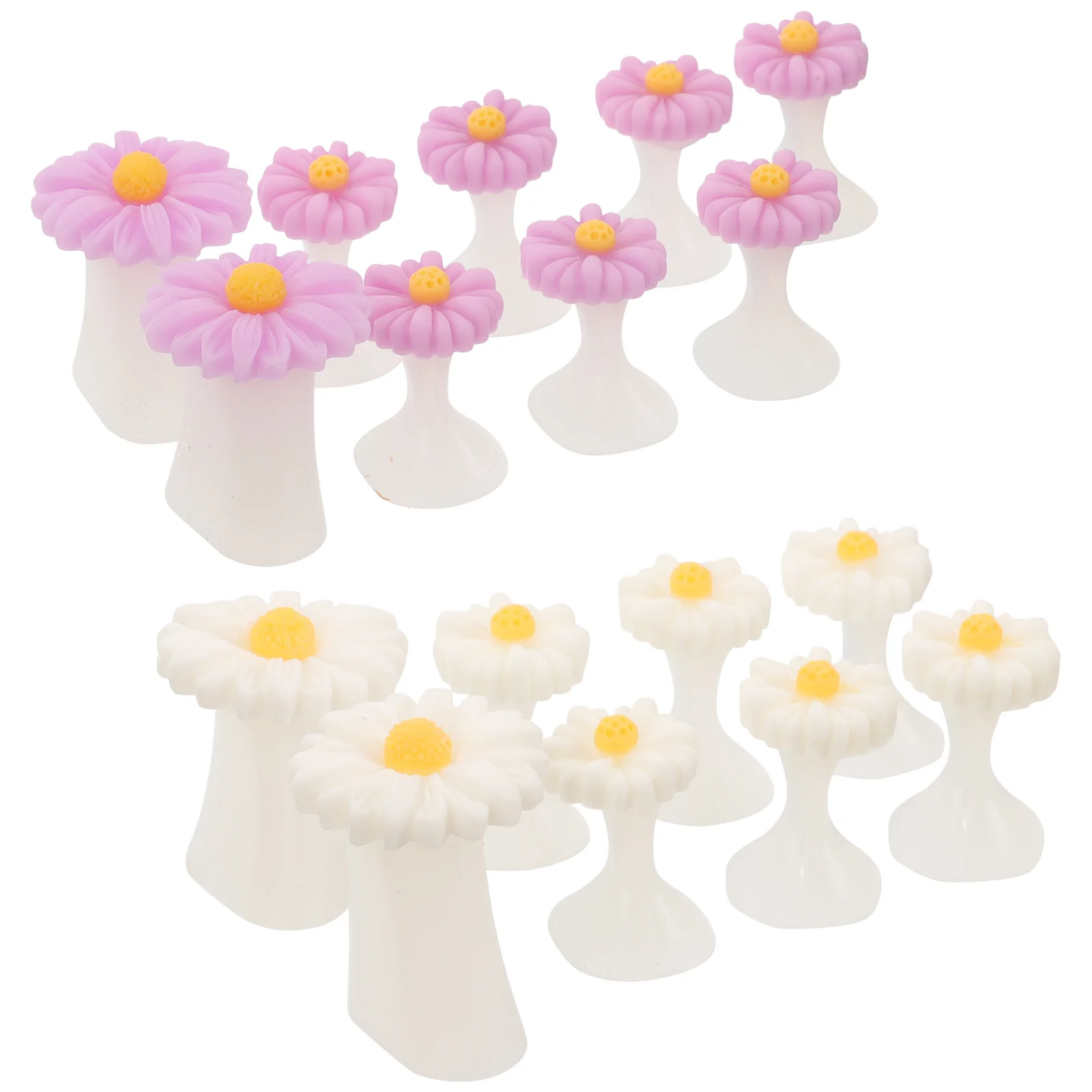 

16Pcs Silicone Toe Separators Soft Flower Design Reusable Nail Art Tools Manicure Pedicure Toe Dividers Nail Supplies