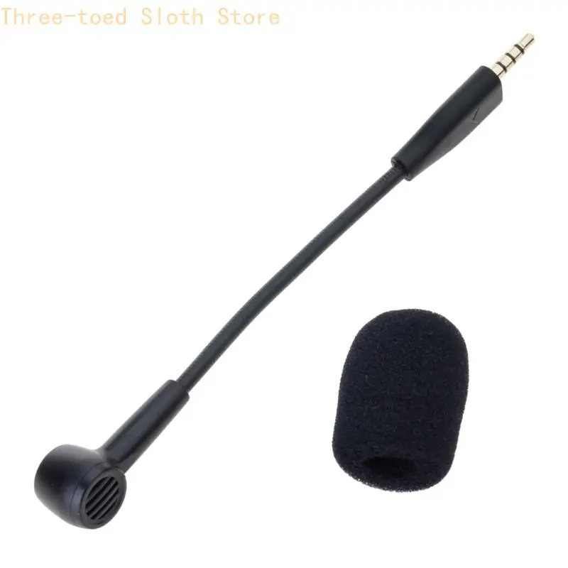 3,5-mm-Gaming-Headsets-Mikrofonarm mit Schaumstofffilter für MMX100 MMX150 Headsets Kommunikations-Streaming-Mikrofon E74A – Detail 8