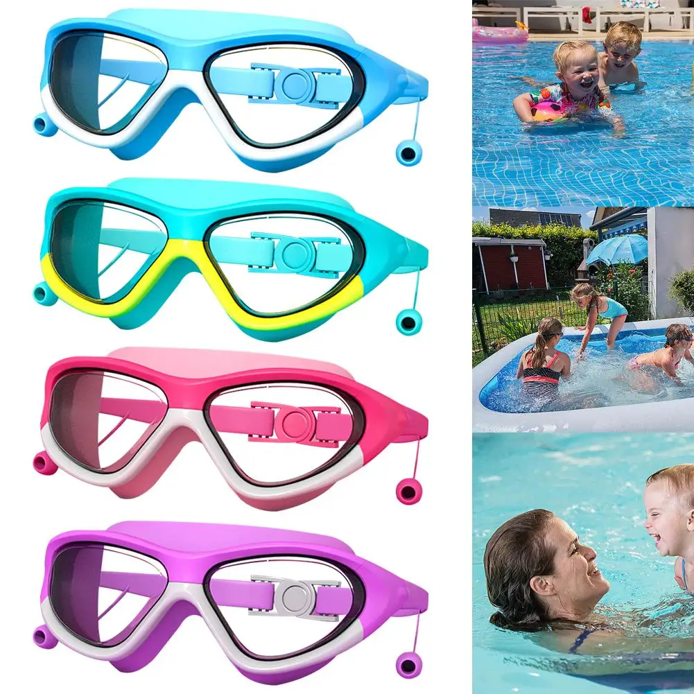 Children′s Goggles, High-definition Anti-fog Waterproof Large Frame Equipment,boys Swimming Glasses, Goggles, And Swimming A2Y1