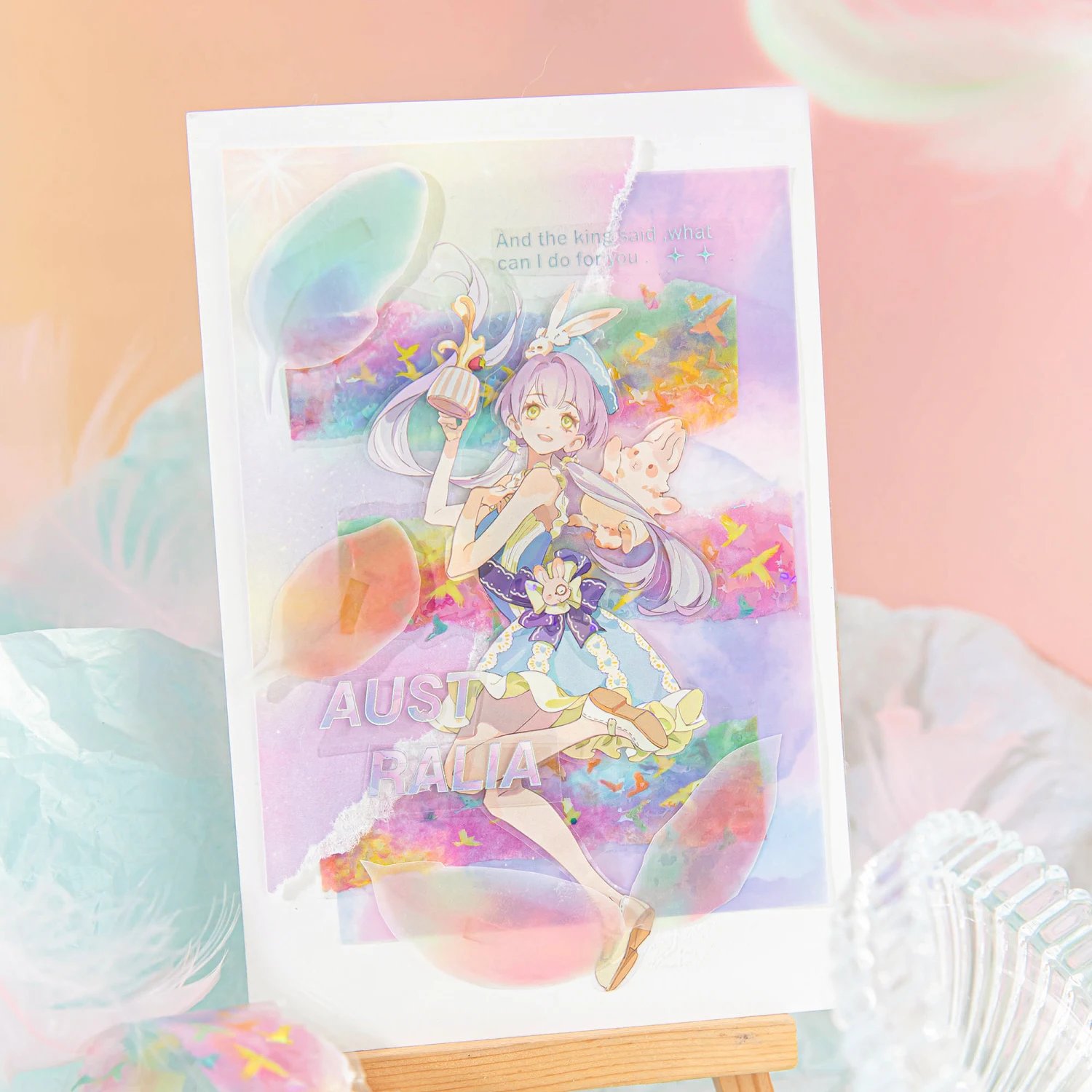 1 لفة ثلاثية الأبعاد قوس قزح فراشة الأزهار PET الشريط حساب اليد سكرابوكينغ مجلة DIY لوازم للديكور الفن الكولاج