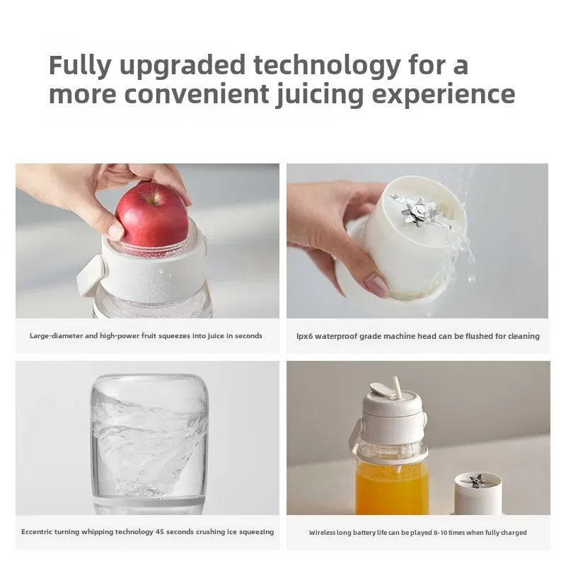 Rechargeable Electric Juicer 1000ML Portable Fruit Juice Blending Machine Mini Juicer Cup Portable Blender