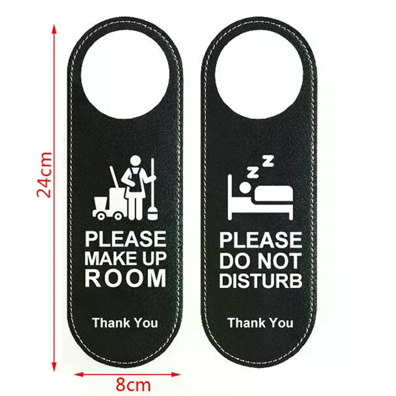 1Pcs Make up Room Hotel Bulletin Board Do Not Disturb Signs Door Hanger Tags Door Knobs Hanger Pendant Cleaning Label