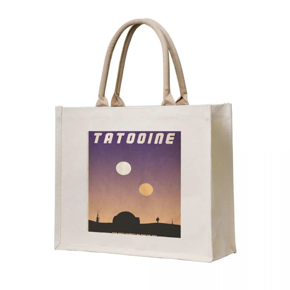 

Visit Tatooine , Parody, Tatooine Sunset, Tatooine Travel, Moons, This is the Way Tote Bag ecological bags Women's shopper bag