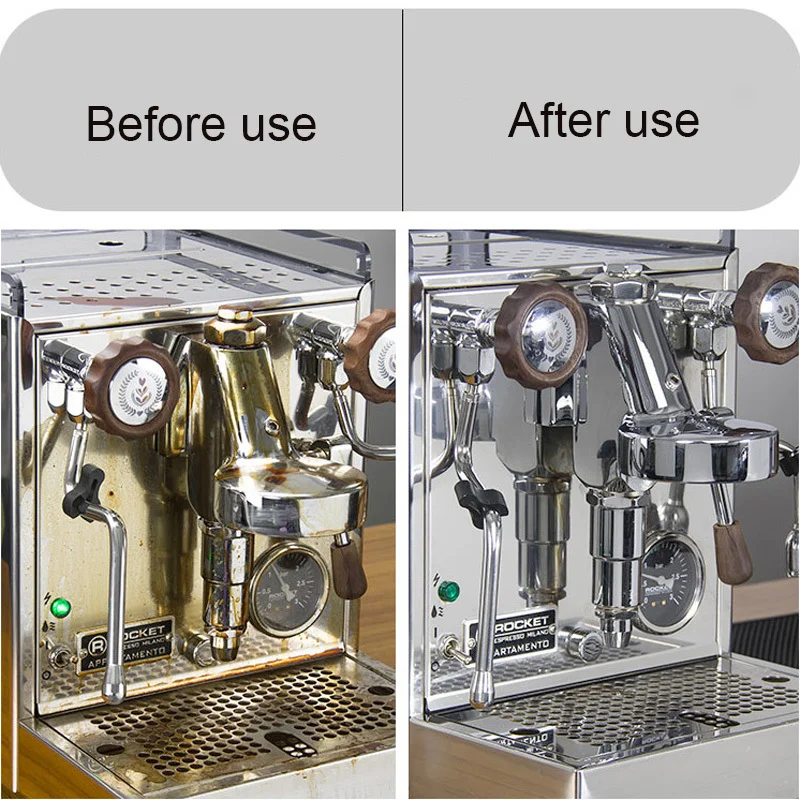 Coffee Brush Coffee Machine Steam Cleaning Brush Anti-scalding Wooden Handle Coffee Machine Cleaning Tool Coffee Appliance