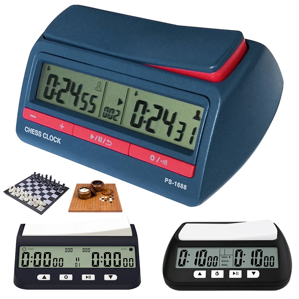 

Цифровой таймер для шахмат, профессиональный секундомер для настольных игр, пластиковый, на батарейках, многофункциональный, легкий, для тренировок и обучения