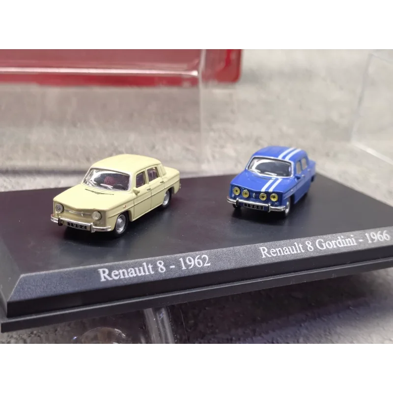 

Diecast 1/87 Scale Double Mini Series Renault 8 Civilian Racing Alloy Car Model Collectible Toy Gift Souvenir