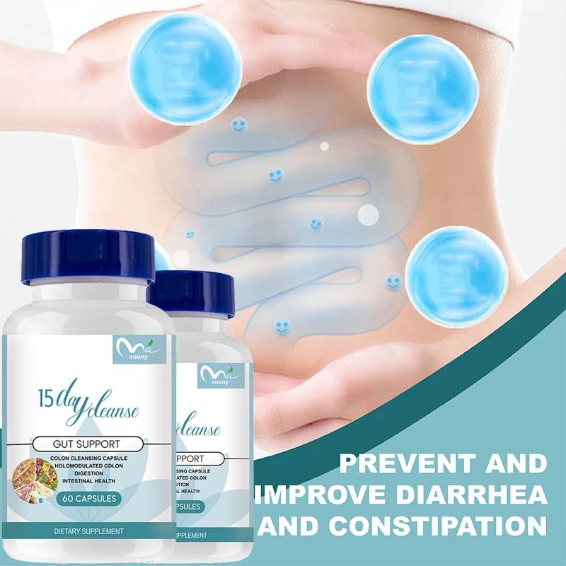 1 bottle of colon melting cleansing capsule for overall colon, digestive regulation, and intestinal health,promote digestion