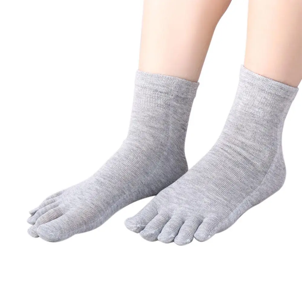 Schützen Knöchel Schweiß Absorption Baumwolle Geschäfts leute kurze Socken fünf Finger Socken Söckchen Zehen socken Männer Split Toe Socke