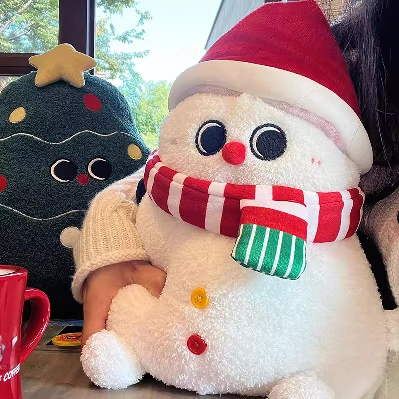 

Санта-Клаус плюшевая игрушка Снеговик кукла-олень Рождественская елка Подушка Рождественский подарочный набор чучело животных Декор для детей