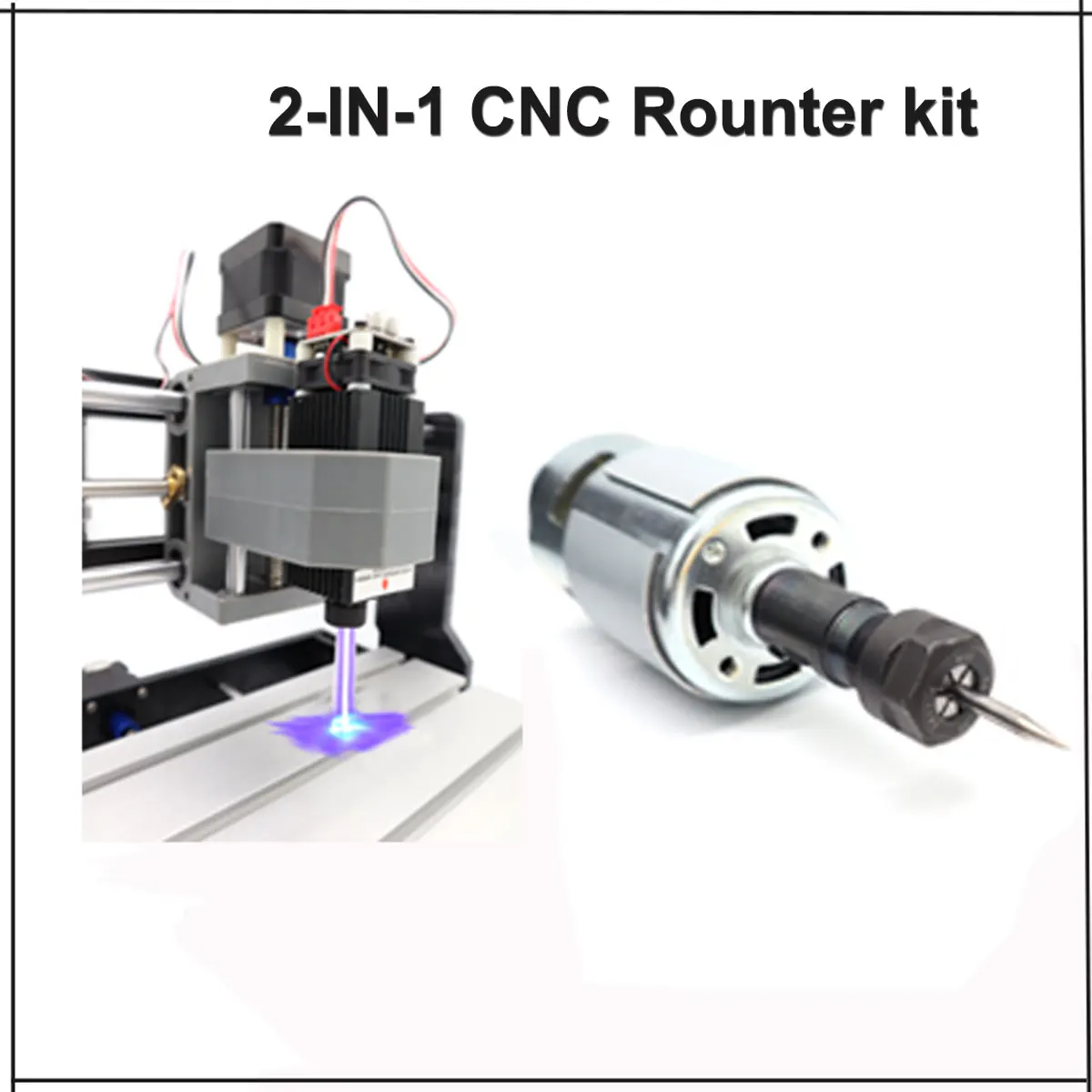 레이저 조각기 모듈이 포함된 CNC 3018 PRO 목재 조각 기계, 목재 조각용 3축 Cnc 라우터