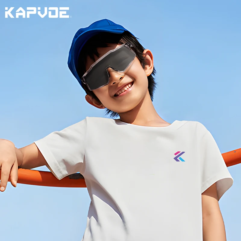 KAPVOE Teenager Photochromic Bike Cycling Glasses UV400 Child Bicycle Cycling Outdoor Sports Sunglasses Golf Fishing Eyewear