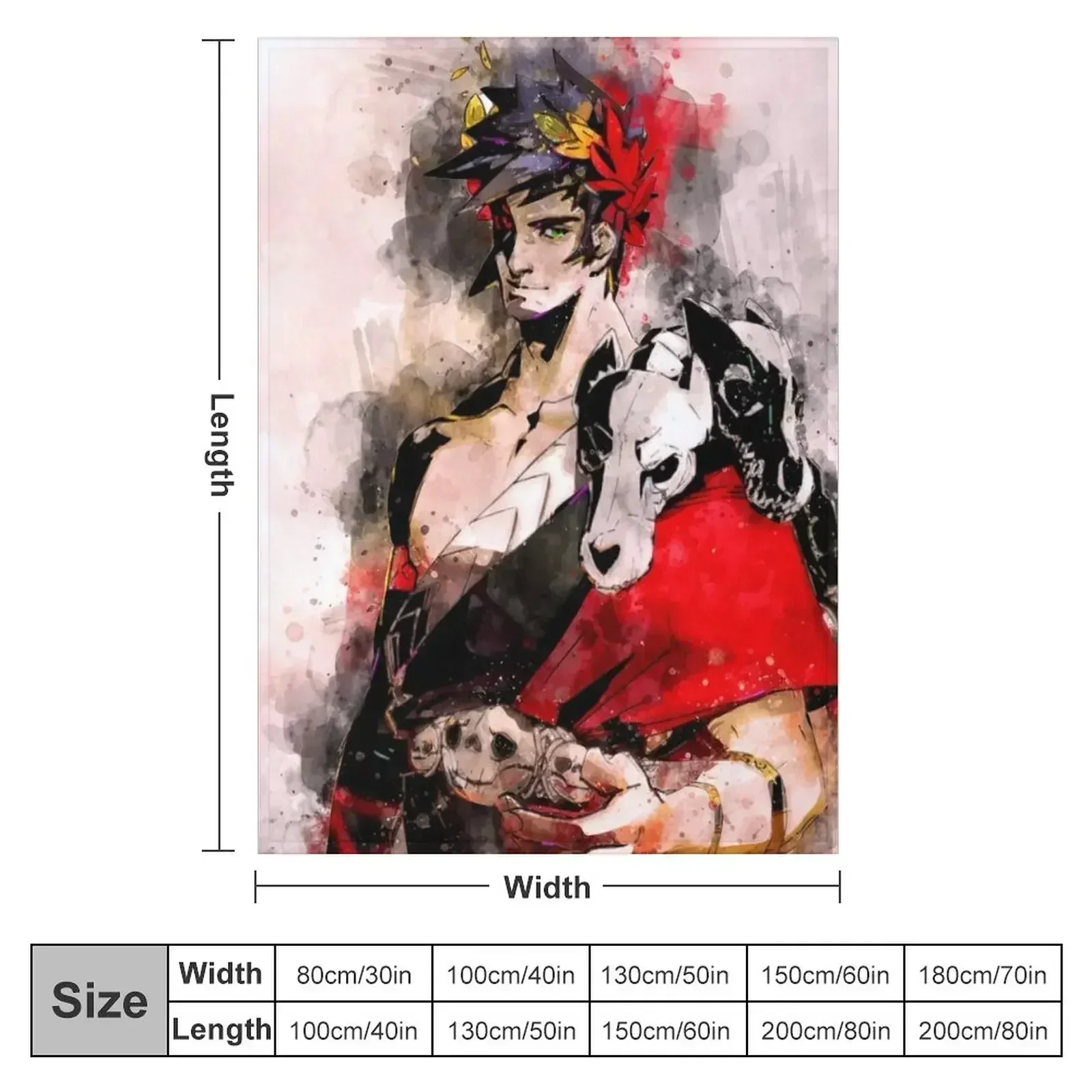 Zagreus - Hades (Watercolor) Throw Blanket Large Summer Beddings Warm Cute Summer Soft Big Blankets