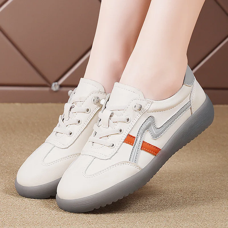 2025 Women Causal Shoes Pring Brand Spring Designer Wedges White Sneakers Platform Tenis Feminino Trainers Female Walking