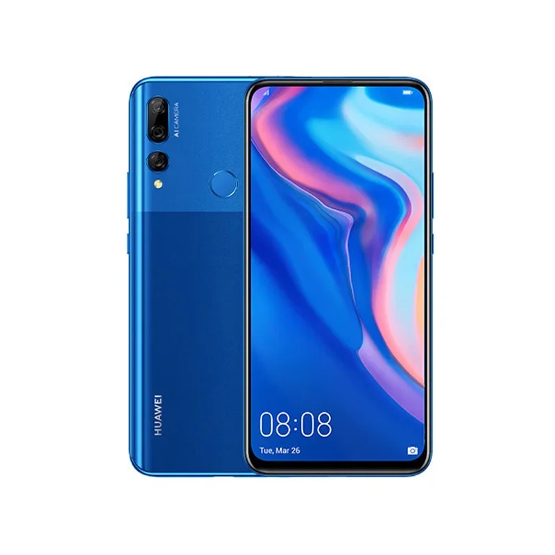 البرامج الثابتة العالمية Huawei Y9 Prime(2019)4G هاتف ذكي 6.5 بوصة 3.5 ملم جاك 4000 مللي أمبير 16 ميجابكسل شاشة كاملة هاتف مستعمل غير مقفول