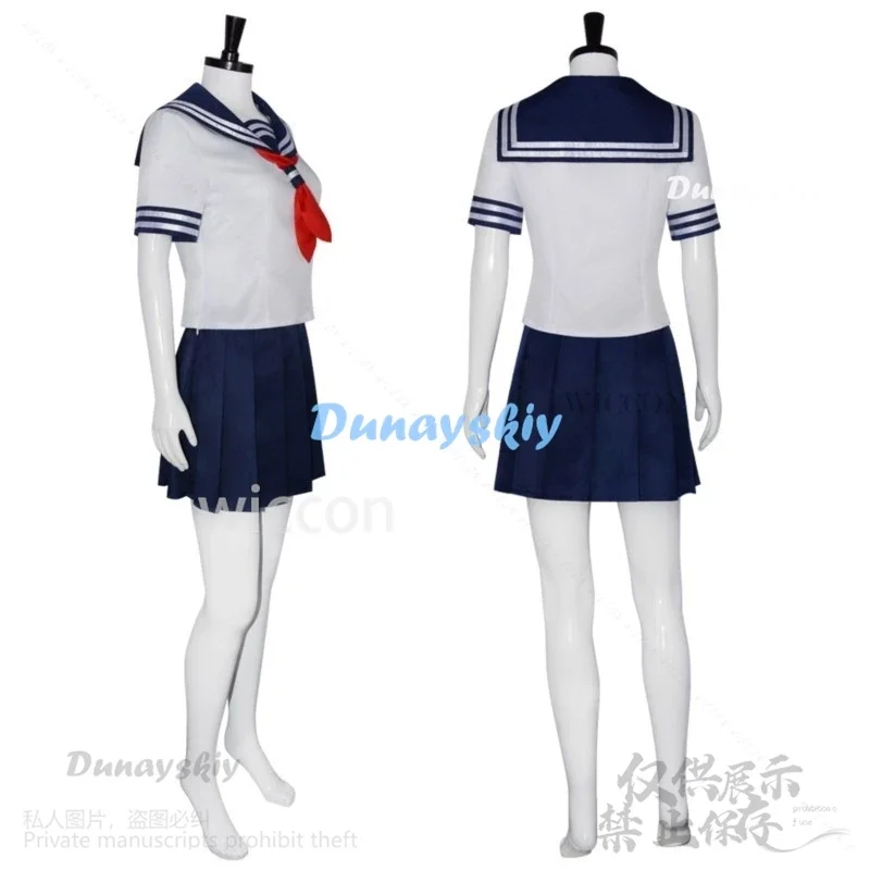 

MN1 Anime GinpachiSensei Cosplay Gintoma Kagura JK School Uniform Dress Cos Wigs Props Glasses Shoes For Woman Halloween Chr8/yG