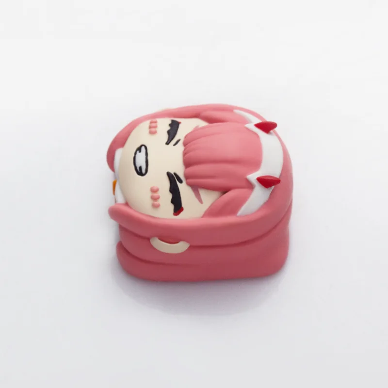 Tapas de teclas de resina de Anime DARLING in The FRANXX 02 Zeo, accesorios de Teclado mecánico de dos personalidad, Teclas de repuesto de regalo lindas