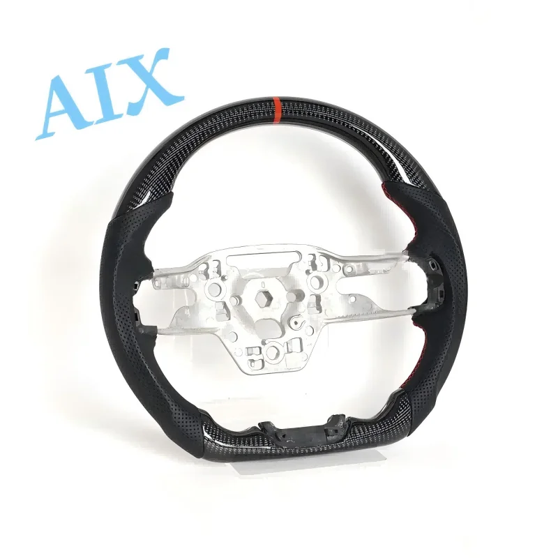 

100% рулевое колесо из углеродного волокна ручной работы подходит для Ford Mustang GT 2024, индивидуальное обновление