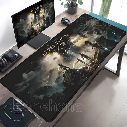 Juego popular Clair Obscur Expedition 33, alfombrilla antideslizante para ratón, teclado, alfombrilla de ratón de goma, accesorios para oficinas de juegos, alfombrilla de escritorio para PC