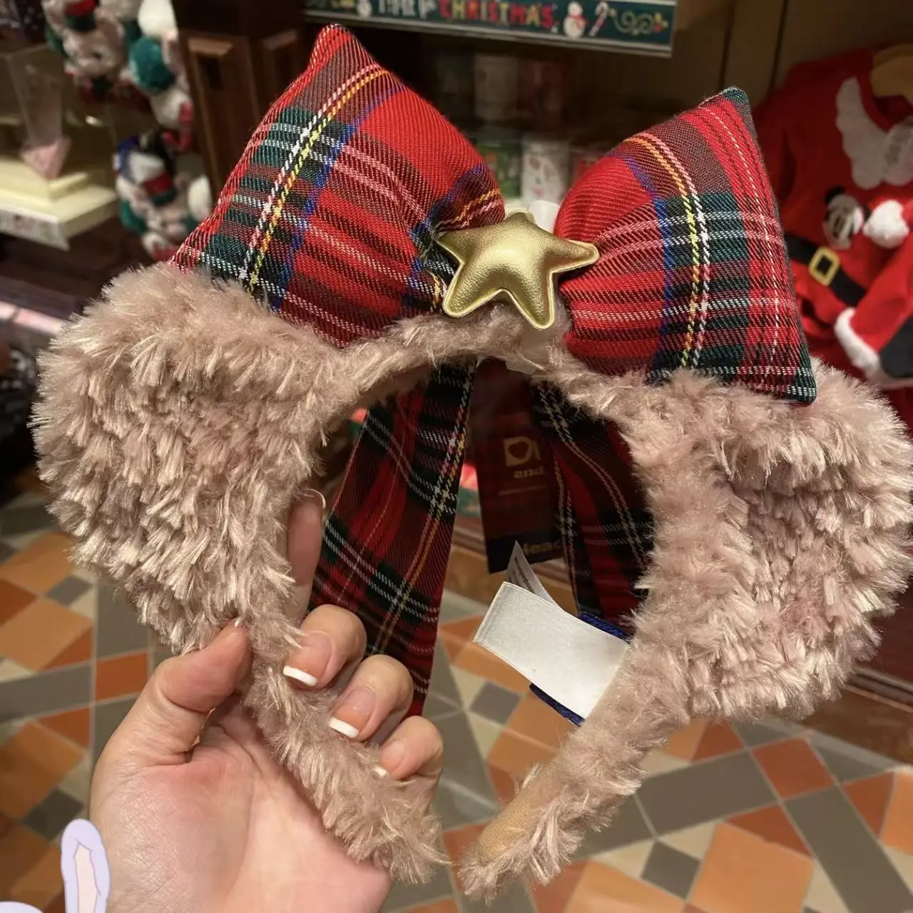 Disney Bear Duffy Cute Cartoon Plush Birthday Hat Headband Navy Hat Hair Clip Girl Photo Accessories Christmas Halloween Gift