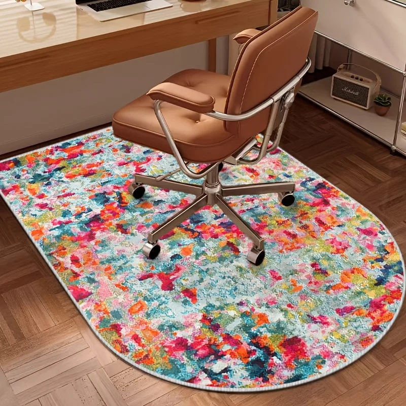 VIKAMA Study Room Carpet, Computer Chair, Arched Study Table, Dressing Table, Chair Cushion, Easy-To-Clean Mat, Home Decoration