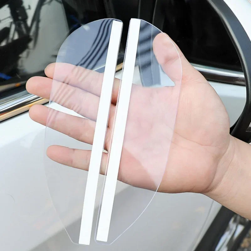 1 Pair Car Mirror Visor Guards Scratch-proof Anti-glare Visors Auto Rearview Mirror Rain Eyebrow Protector Clear Car Accessories