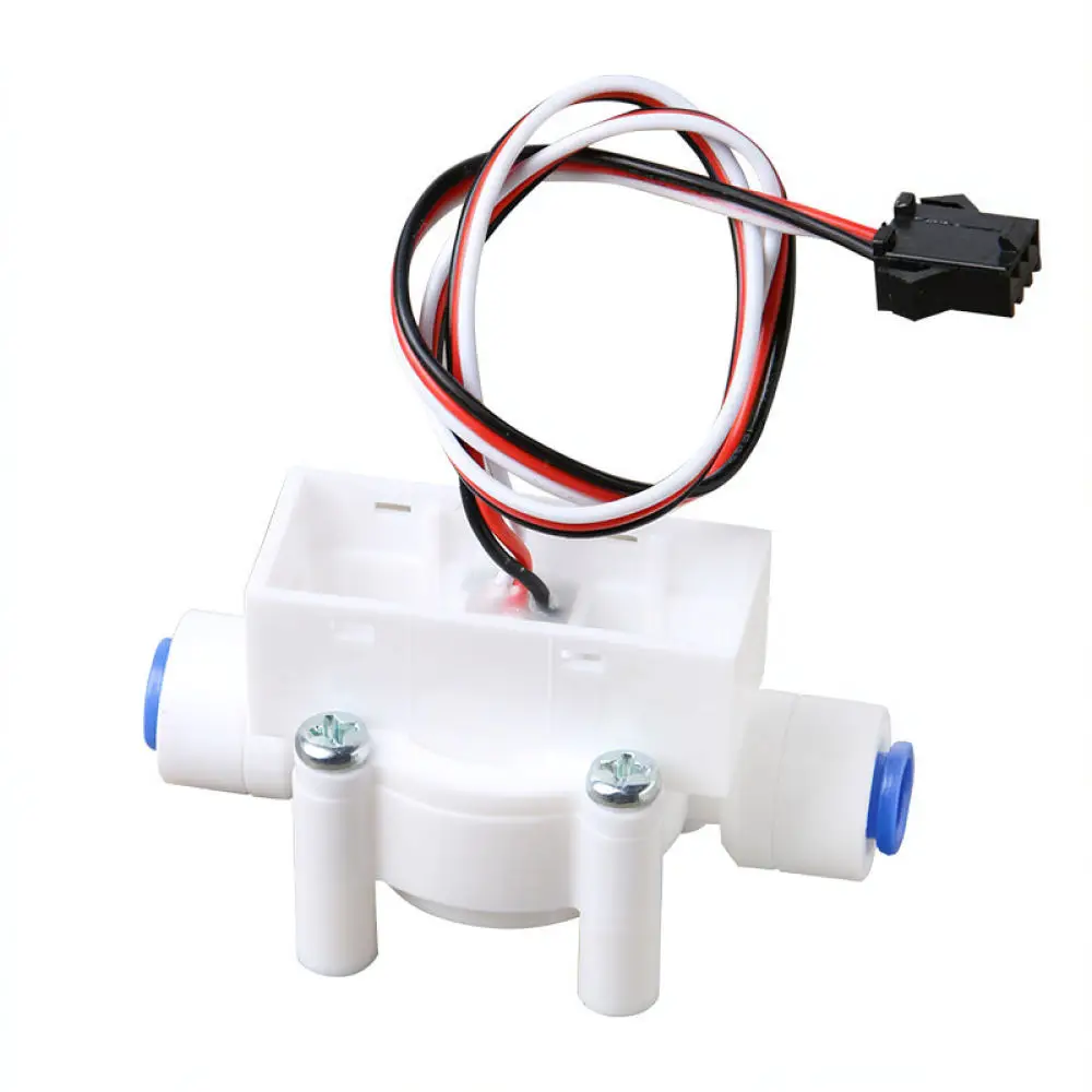 Water Flow Meter Sensor For Coffee Machine Water Filter 2 Point PE Pipe System High Sensitivity Liquid Monitor