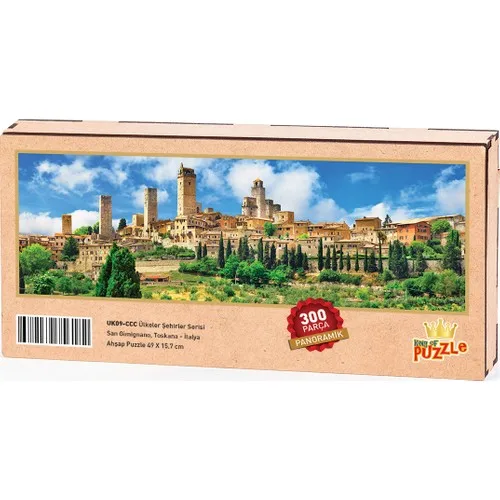 King Of Puzzle San Gimignano Tuscan-Italy Wood Jigsaw Puzzle 300 Piece