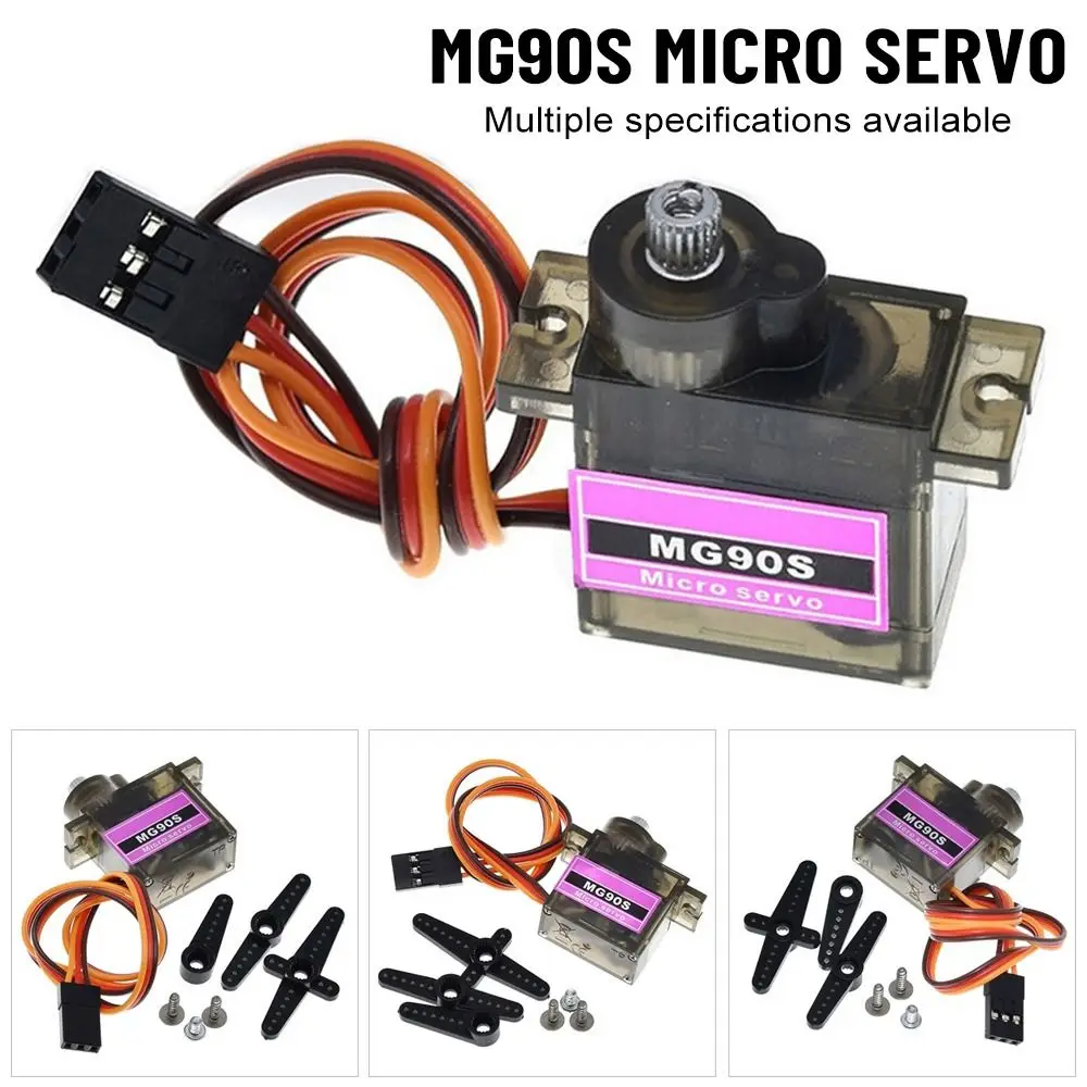 MG90S Metal Gear 9G Servo Upgraded Version For Rc Helicopter Plane Boat Car MG90 9G Trex 450 RC Robot Accessories